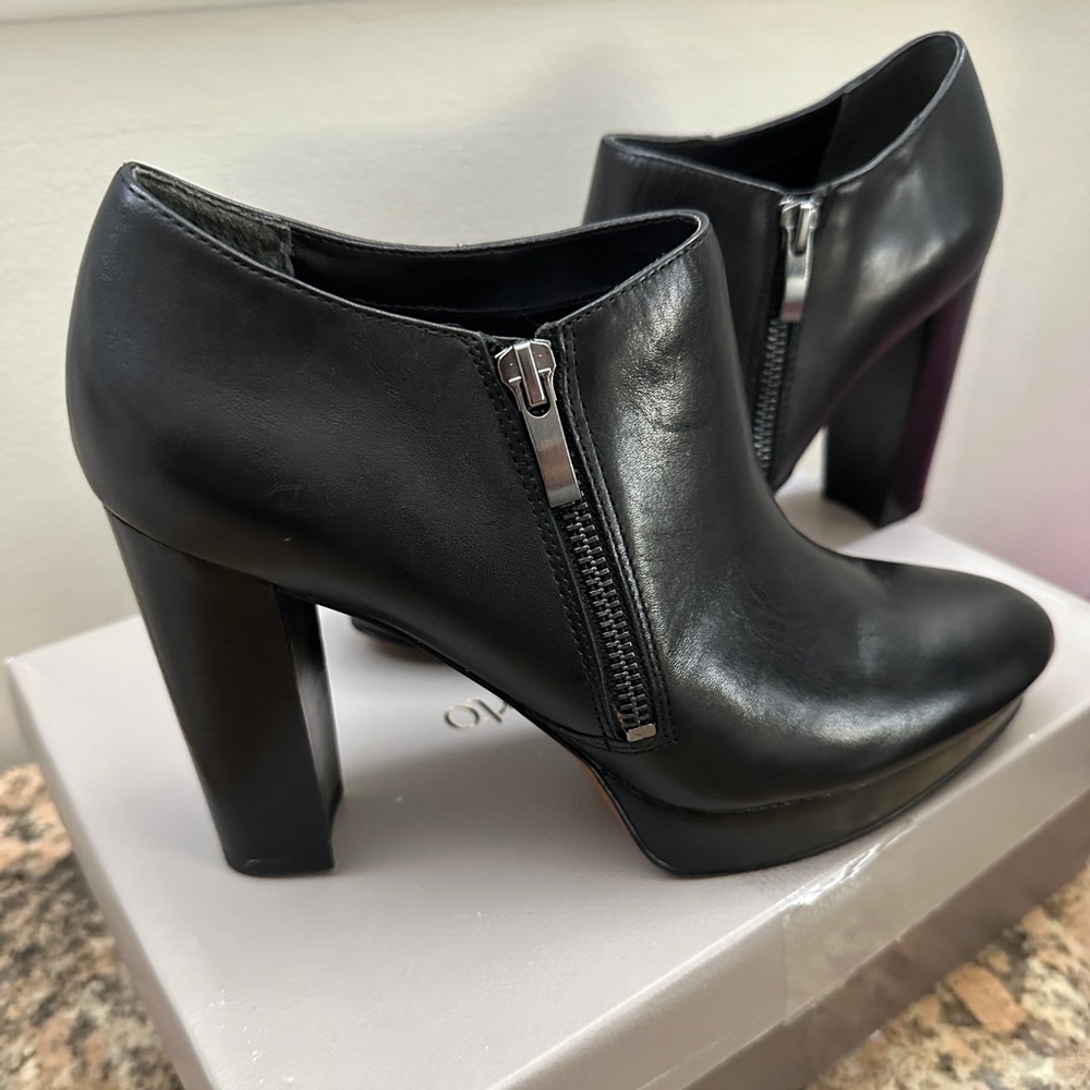 Franco Sarto Sheila Platform Leather Booties